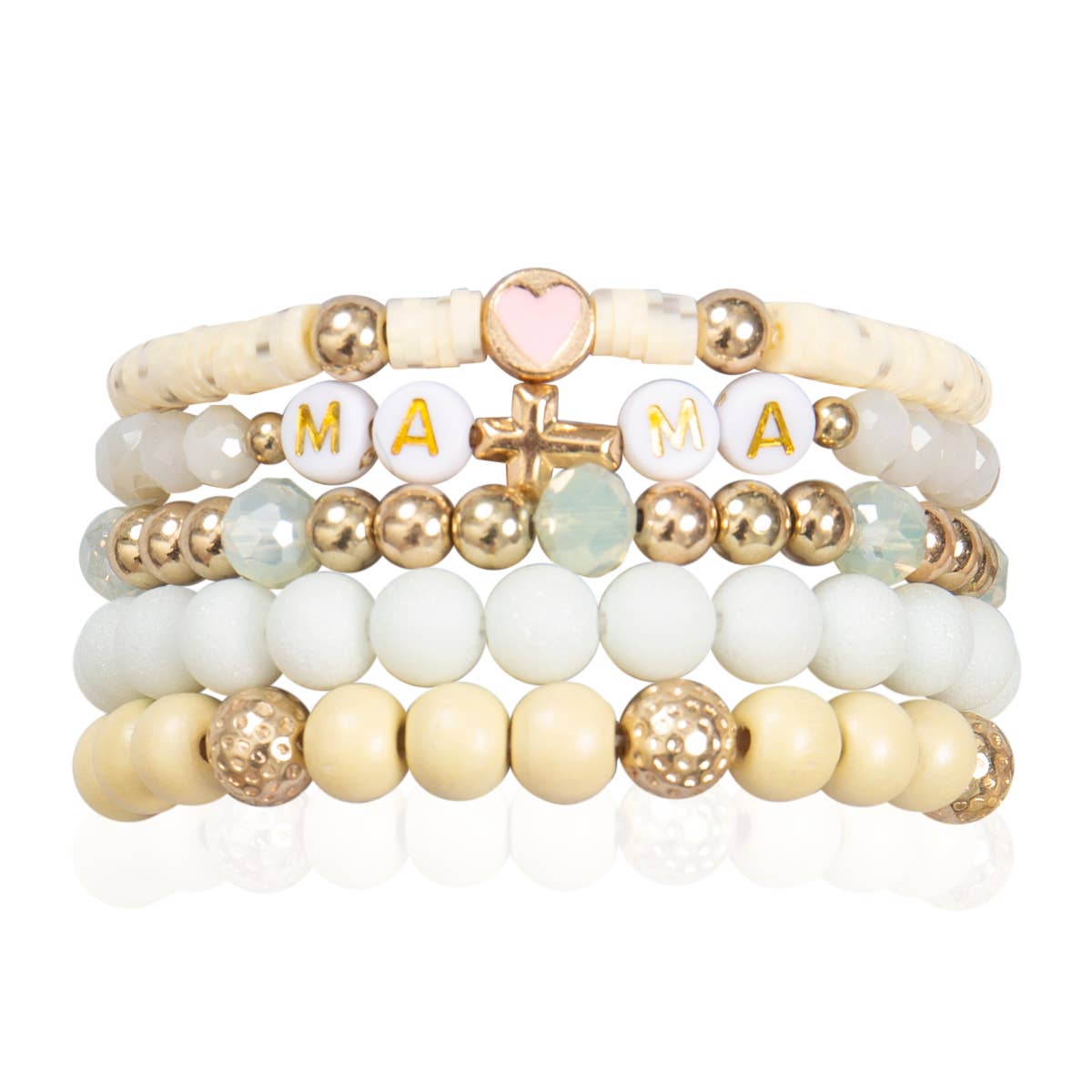 Mommy and Me Bracelets - Beaded Stackable Bracelet for Women