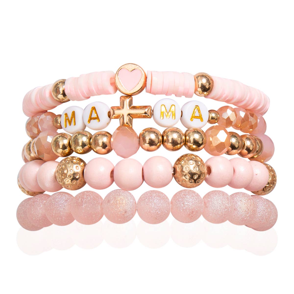Mommy and Me Bracelets - Beaded Stackable Bracelet for Women