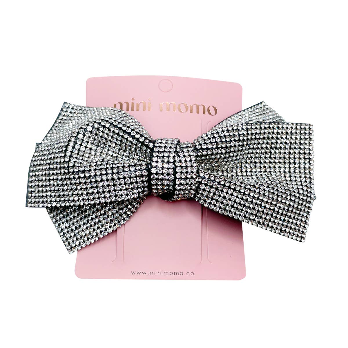 Cute Bow Hair Clip Pin for Women and Girls - Rhinestone