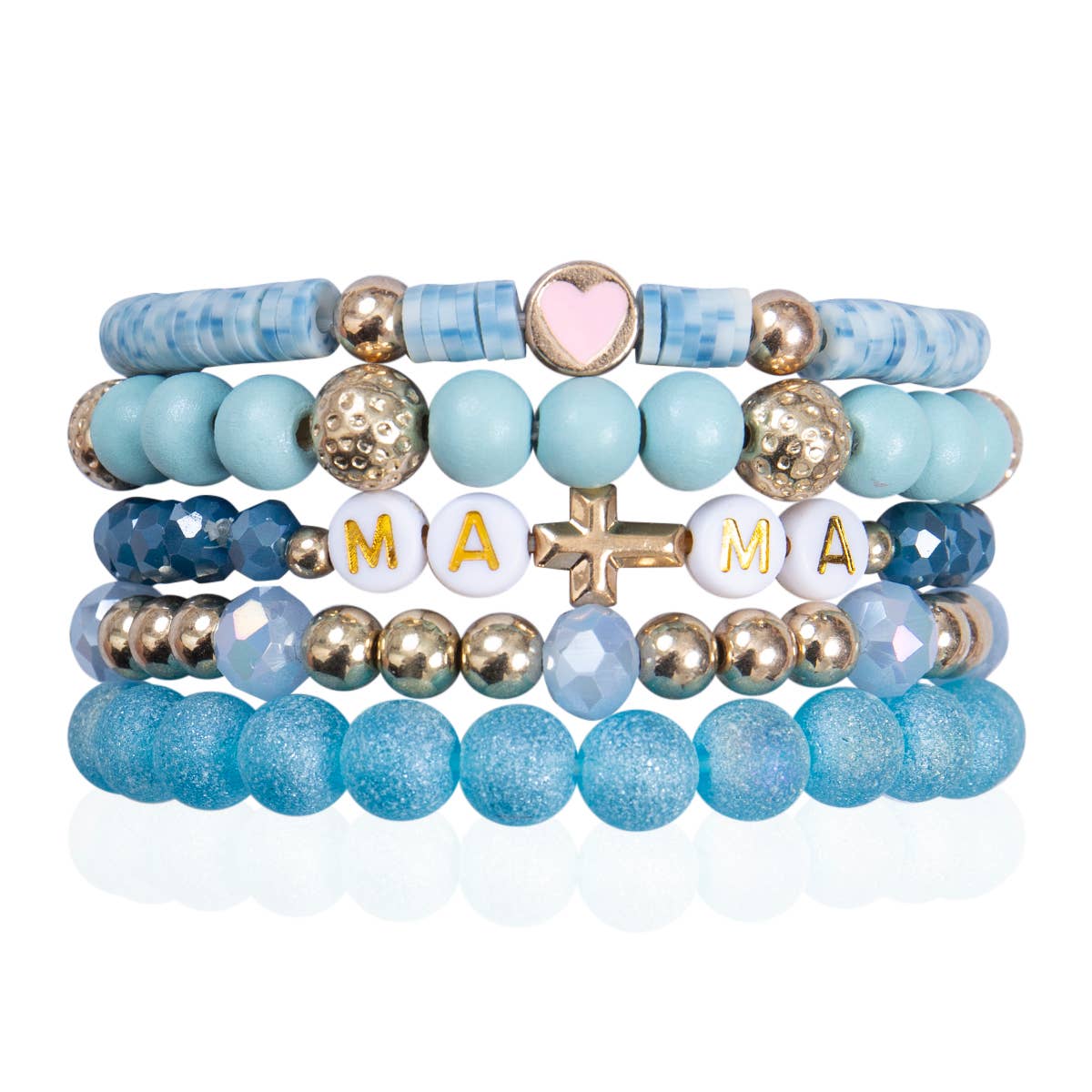 Mommy and Me Bracelets - Beaded Stackable Bracelet for Women
