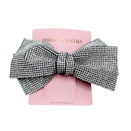 Cute Bow Hair Clip Pin for Women and Girls - Rhinestone